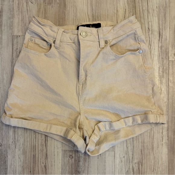 Indigo Rein high waist Tan Shorts - Picture 1 of 3